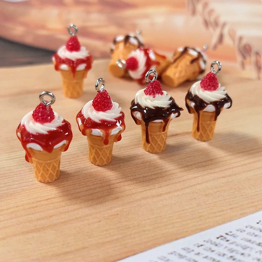 Candle Shop - 10 stuks 3D mini gesimuleerde aardbeienjam