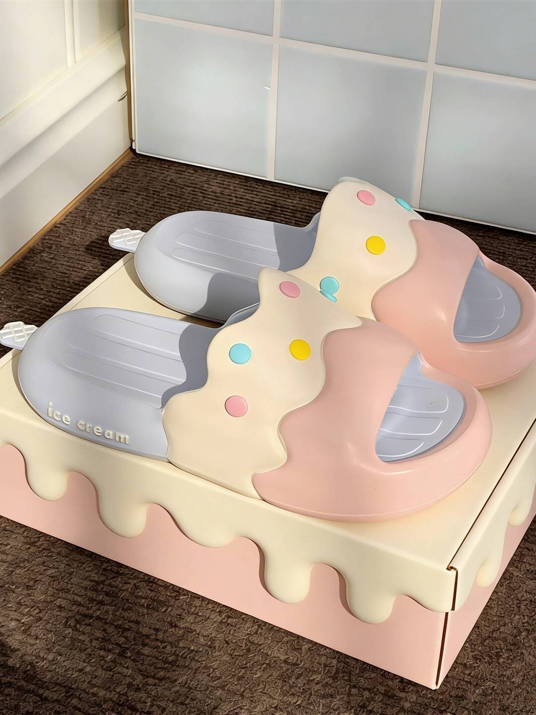 Candle Shop - Zomerslipper voor dames Leuke Ice Pop