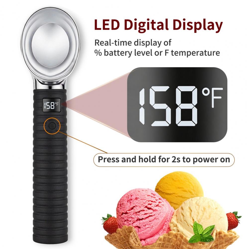 Candle Shop - Elektrisch verwarmde ijsschep met digitaal display